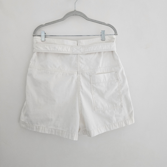 Phillip Lim Belted Cargo Ecru High Waisted Cotton Not Too Short Shorts - Picture 5 of 12